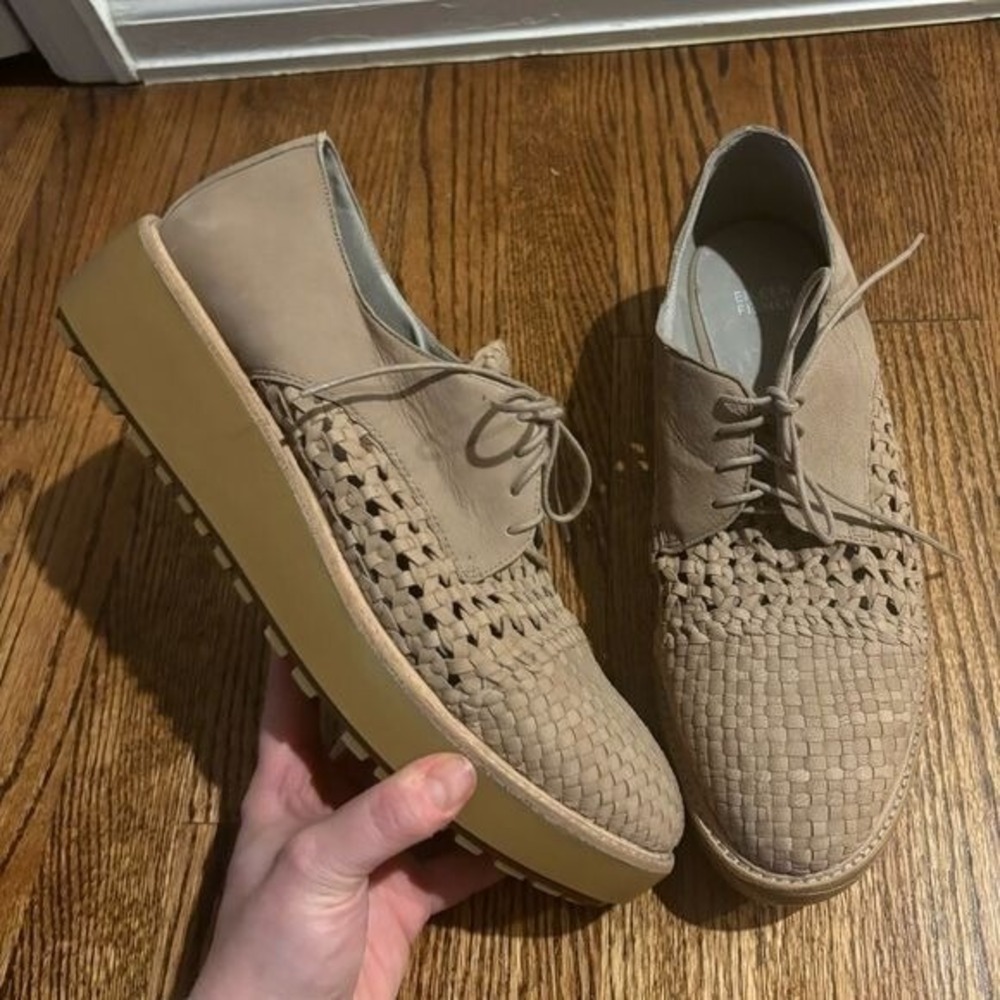 Eileen Fisher | Platform Shoes Women Oxford Loafer Oath lagenlook Leather Sz 11